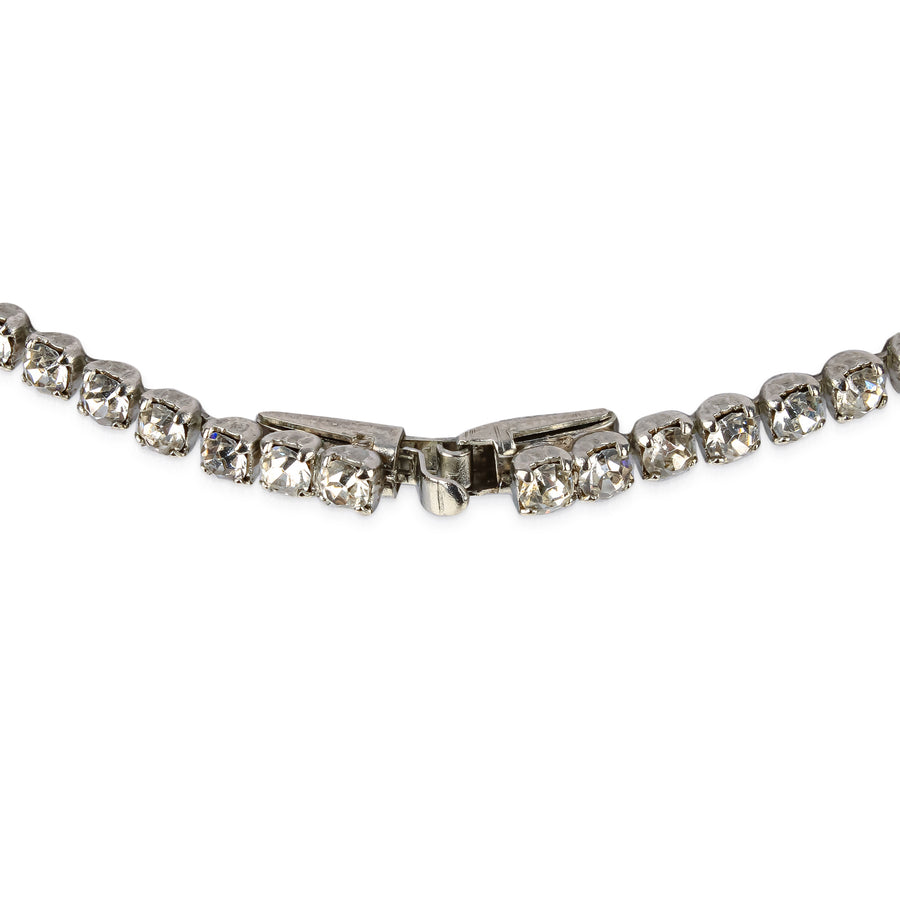 SHERMAN V Necklace - Clear Rhinestone