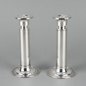 MAESTRI Silver Plated Candlesticks - Set of 2