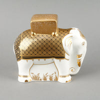 ROYAL CROWN DERBY Aura Father Elephant Paperweight