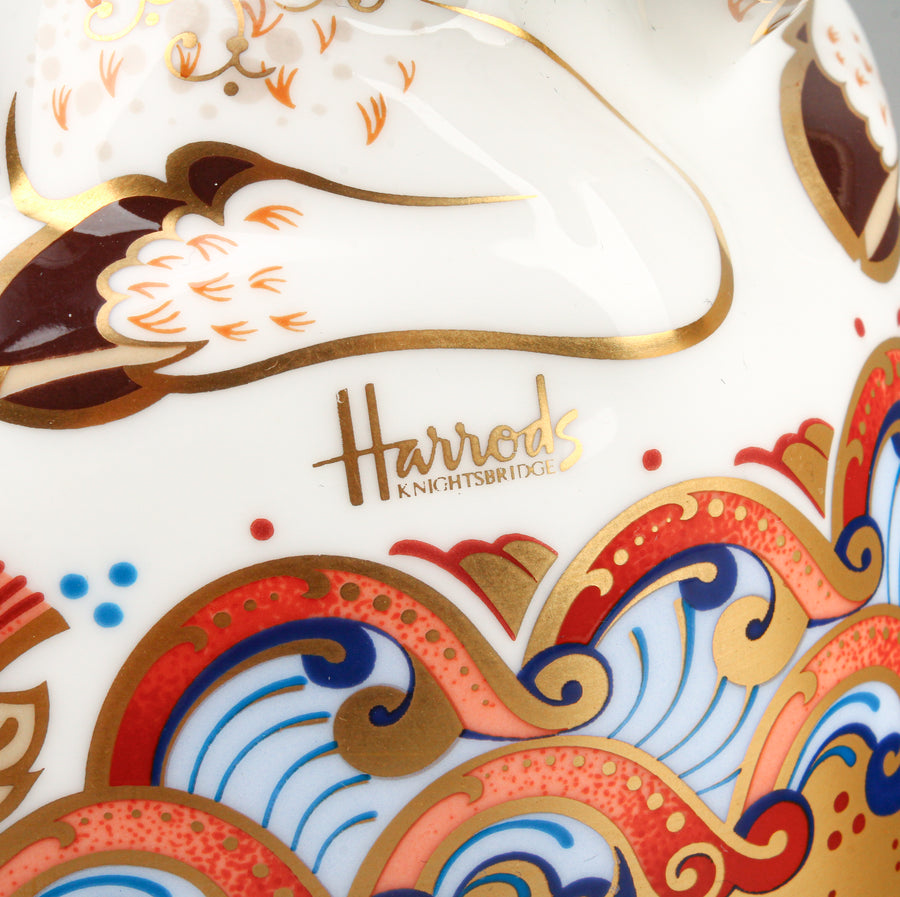 ROYAL CROWN DERBY Harrods Water Buffalo Paperweight