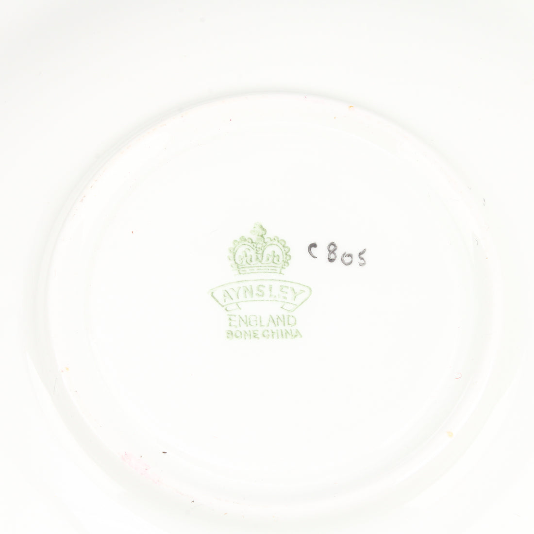 AYNSLEY Hand-Painted Rose Cup & Saucer