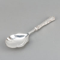 BIRKS Louis XV Sterling Silver Handle Silverplate Serving Spoon