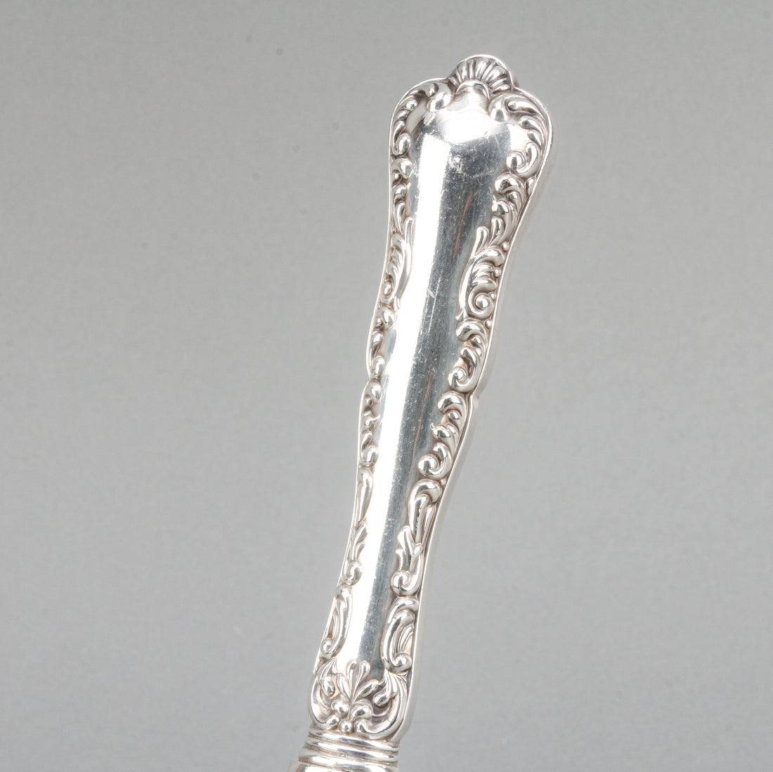 BIRKS Louis XV Sterling Silver Handle Silverplate Serving Spoon