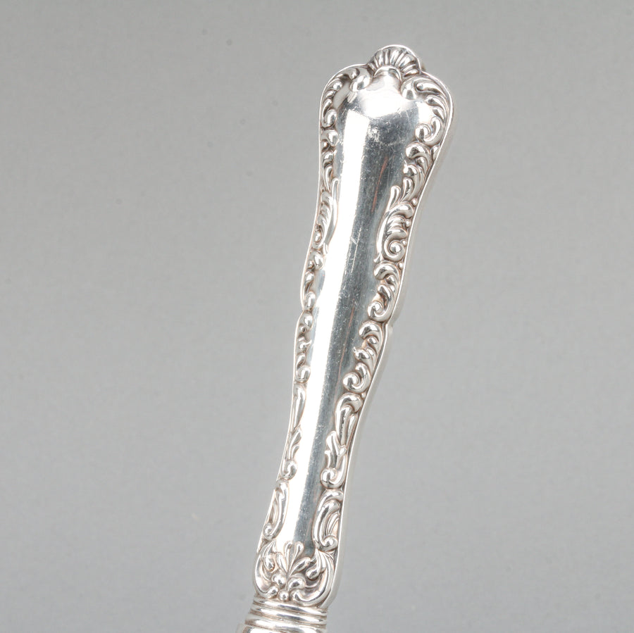 BIRKS Louis XV Sterling Silver Handle Silverplate Serving Spoon