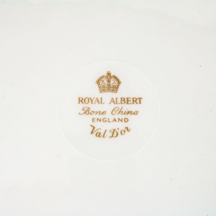 ROYAL ALBERT Val D'Or Dessert Plates - Set of 9