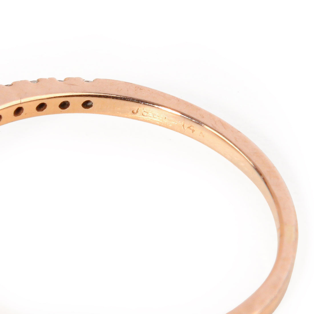 14K Rose Gold Diamond Halo Ring