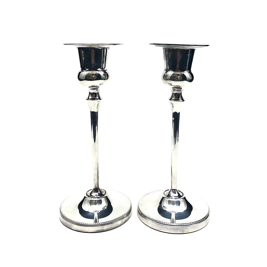 ARTHUR PRICE Pair of Silverplate Candlesticks