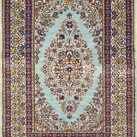 Hand-Knotted Silk Rug 2' x 1'5"