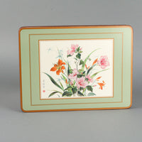 PIMPERNEL Oriental Floral Board Placemats - Set of 6