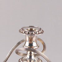 CHARLES HOWARD COLLINS Pair of Silverplate 3-Light Candelabra