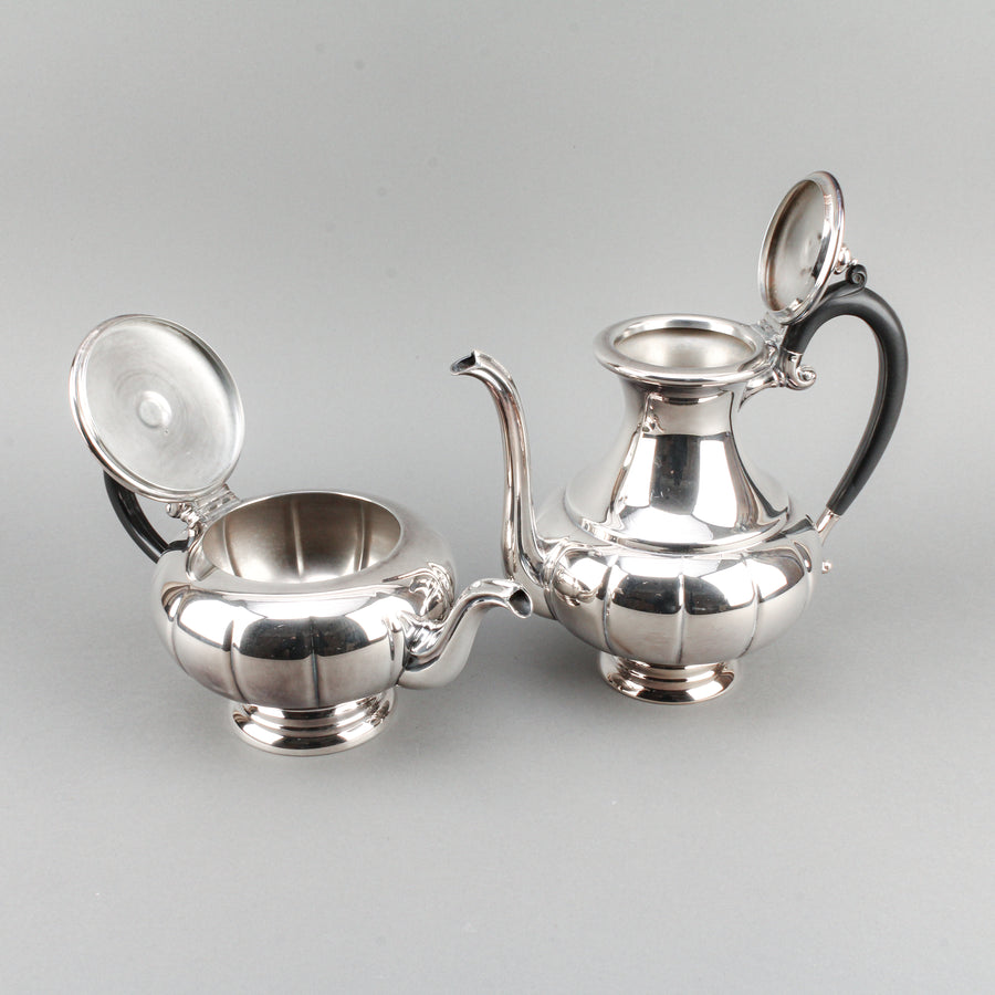 VICTORIA PLATE Melon 388 Silverplate Tea & Coffee Service