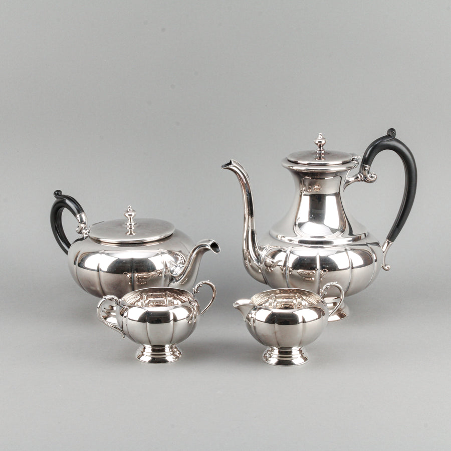 VICTORIA PLATE Melon 388 Silverplate Tea & Coffee Service