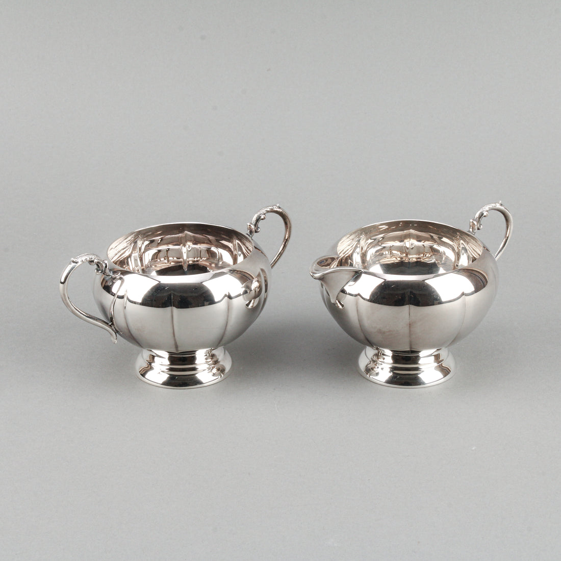 VICTORIA PLATE Melon 388 Silverplate Tea & Coffee Service