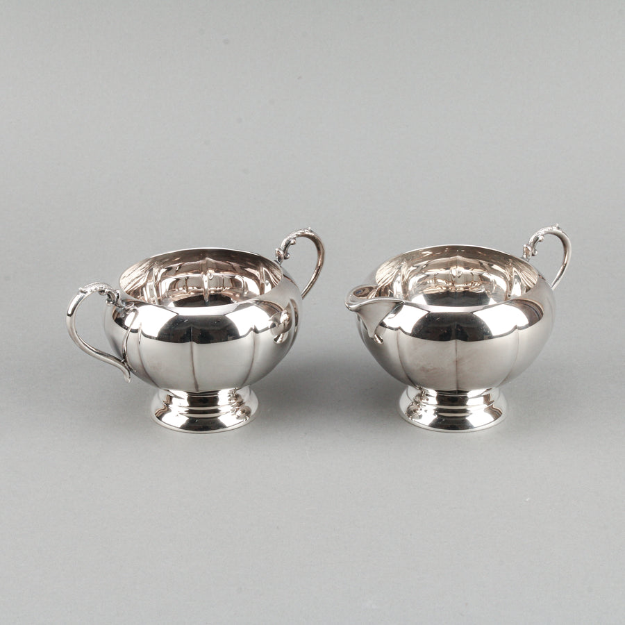 VICTORIA PLATE Melon 388 Silverplate Tea & Coffee Service