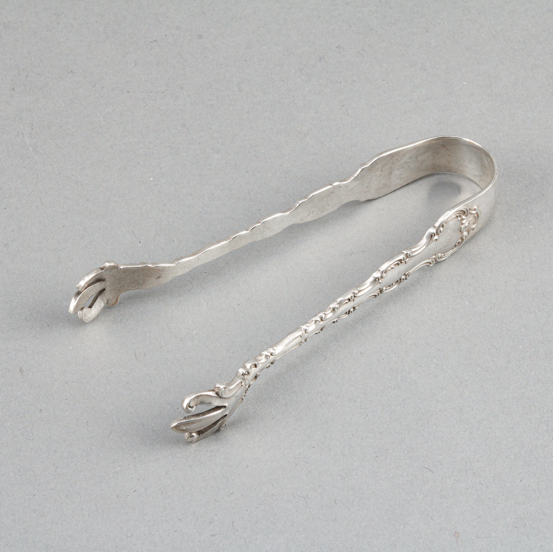 BIRKS Pompadour Sterling Silver Sugar Tongs