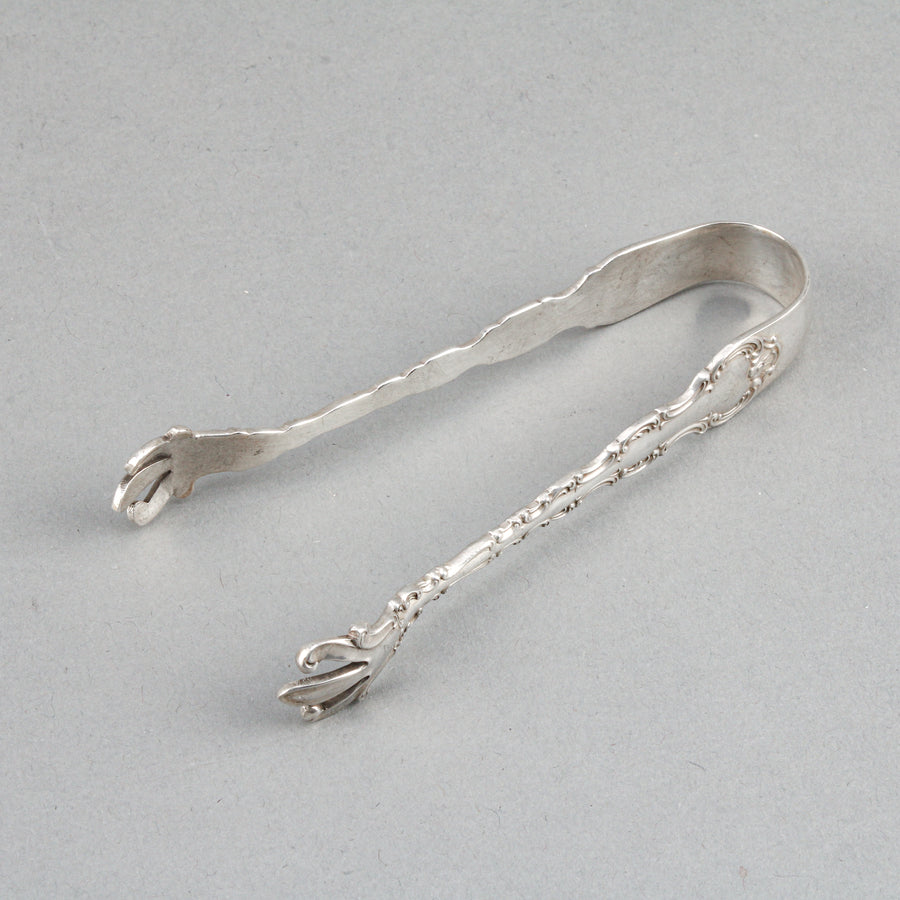 BIRKS Pompadour Sterling Silver Sugar Tongs