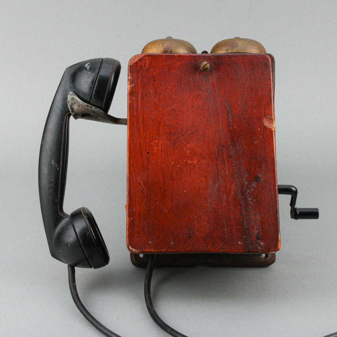 NORTHERN ELECTRIC Vintage Wooden Wallmount Crank Telephone