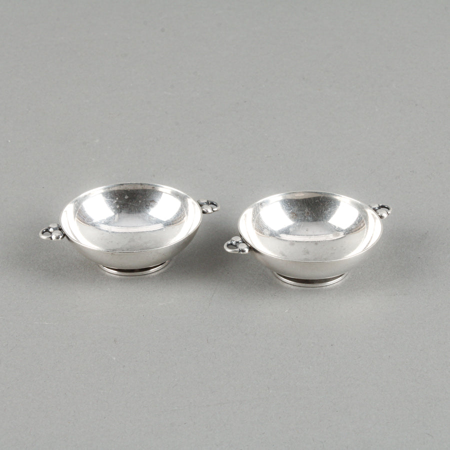 EVALD J. NIELSEN Sterling Silver Danish Silver Salt Cellars - Set of 2