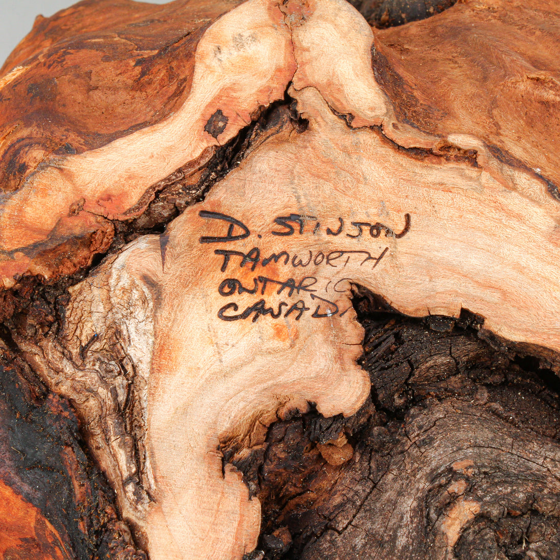DAVID STINSON Root Live Edge Wooden Bowl